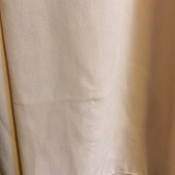 Vince Camuto Pleated V-Neck Sleeveless Beige Blouse Top Hi Low Women’s Sz S-READ - Picture 8 of 8